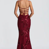 AloeZ | Robe Maxi Broderie Florale 3D