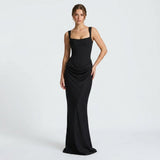 AloeZ | Robe Maxi Décolleté Carré Premium