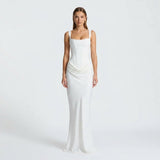 AloeZ | Robe Maxi Décolleté Carré Premium