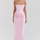 AloeZ | Robe Maxi Bustier Sans Bretelles