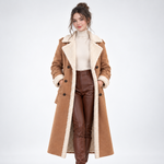 Manteau Long Bordures Sherpa - vue 1