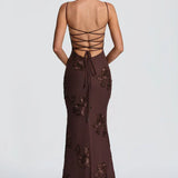 AloeZ | Robe Maxi Broderie Florale 3D