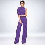 Combinaison Drapée Une Épaule - coloris Lilas