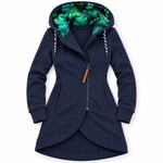 Veste Sweat Longue à Capuche Imprimée - vue 6
