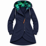 Veste Sweat Longue à Capuche Imprimée - vue 6