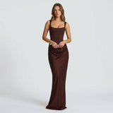 AloeZ | Robe Maxi Décolleté Carré Premium