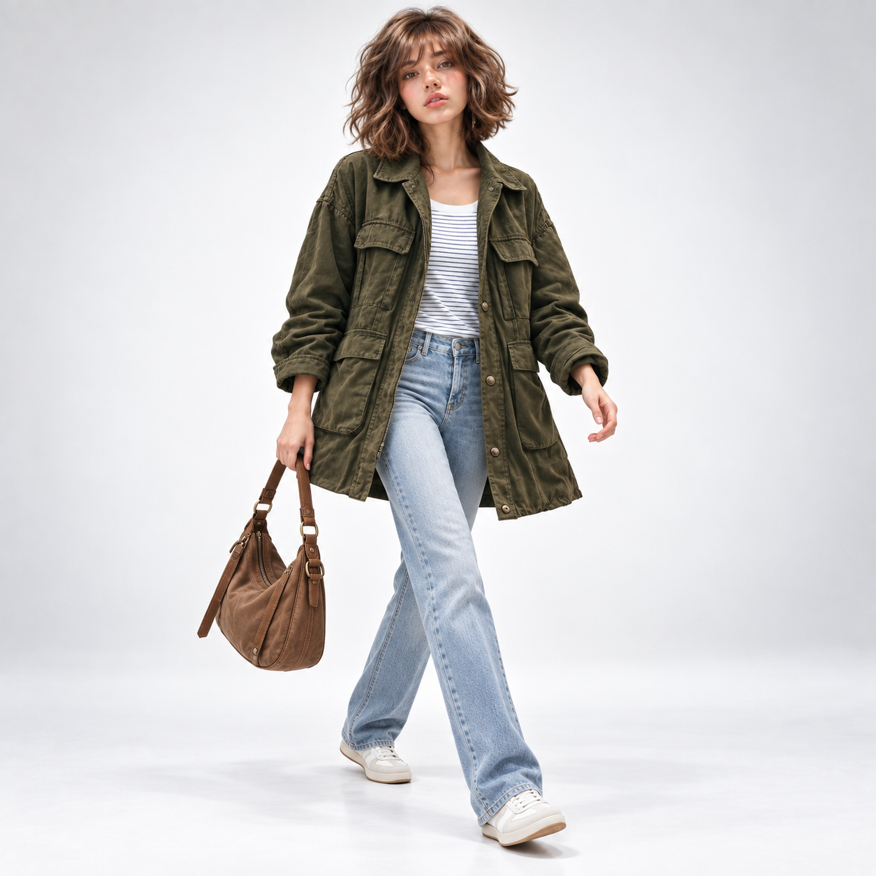 Veste Utility Délavée - vue 4