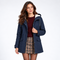 Parka Mi-Longue à Capuche - coloris Bleu Marine