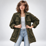 Veste Utility Délavée - vue 5
