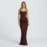 AloeZ | Robe Maxi Décolleté Carré Premium
