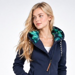 Veste Sweat Longue à Capuche Imprimée - vue 5