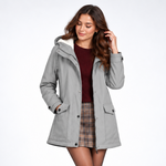 Parka Mi-Longue à Capuche - coloris Argent