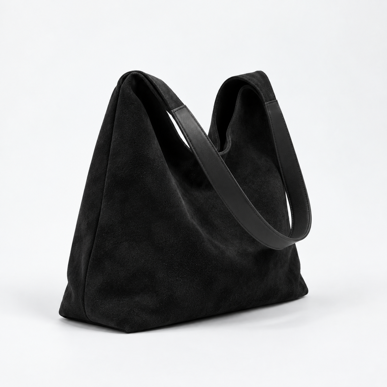 Sac Hobo Effet Suède - coloris Noir