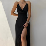 AloeZ | Robe Décolleté V Classique Élégante