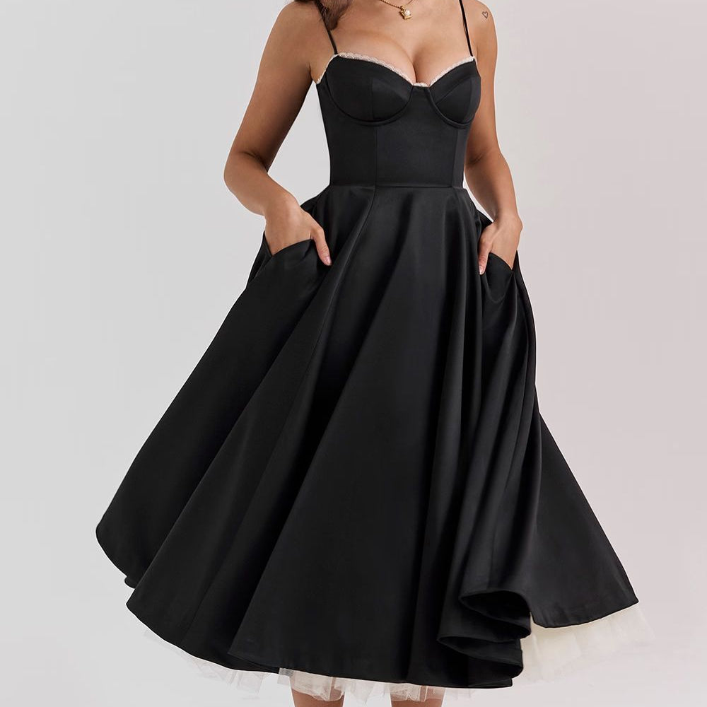 AloeZ | Robe Maxi Tulle Cintrée Sculpturale