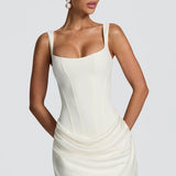 AloeZ | Robe Mini Corset et Fronces Élégante