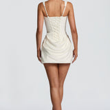 AloeZ | Robe Mini Corset et Fronces Élégante