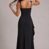 AloeZ | Robe Maxi Décolleté Carré et Fente Haute