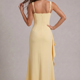 AloeZ | Robe Maxi Décolleté Carré et Fente Haute