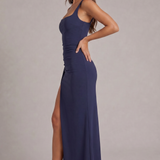 AloeZ | Robe Maxi Décolleté Carré et Fente Haute