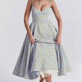 AloeZ | Robe Maxi Tulle Cintrée Sculpturale