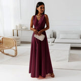 AloeZ | Robe Maxi Décolleté Croisé et Ceinture