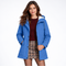 Parka Mi-Longue à Capuche - coloris Bleu