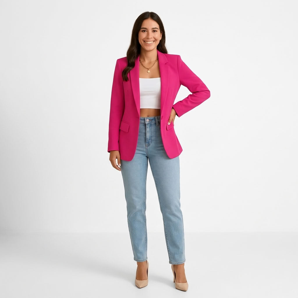 Blazer Ajusté à Un Bouton - vue 11