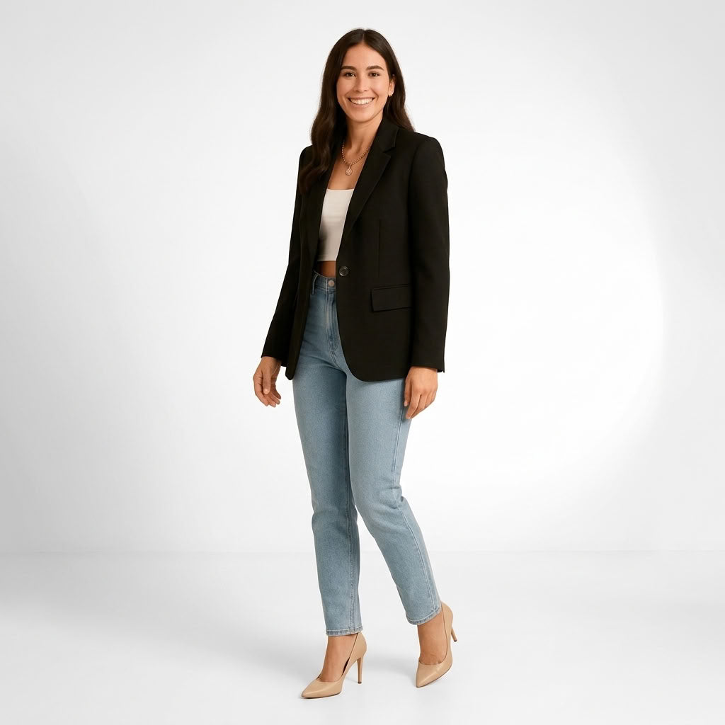 Blazer Ajusté à Un Bouton - vue 3