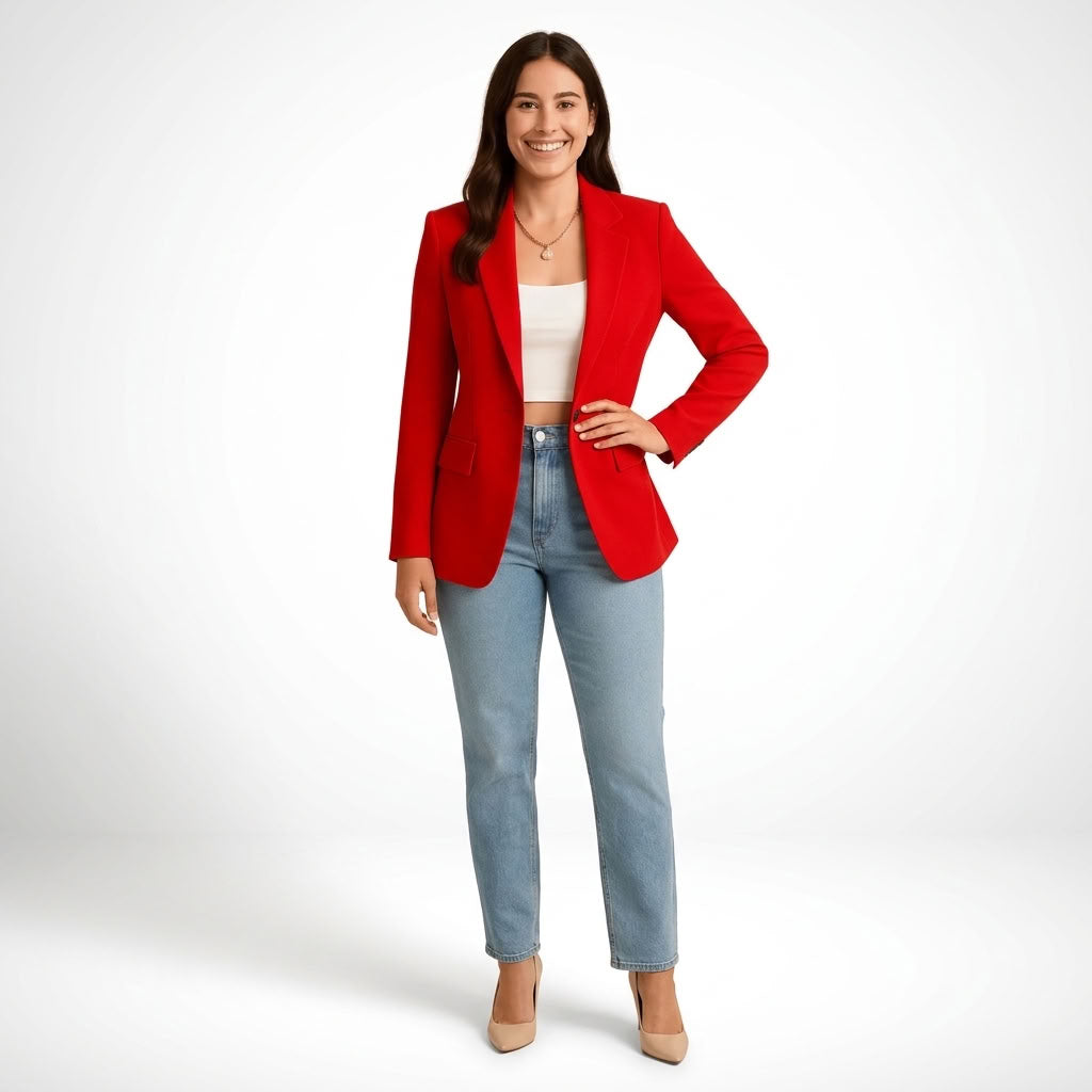 Blazer Ajusté à Un Bouton - vue 7