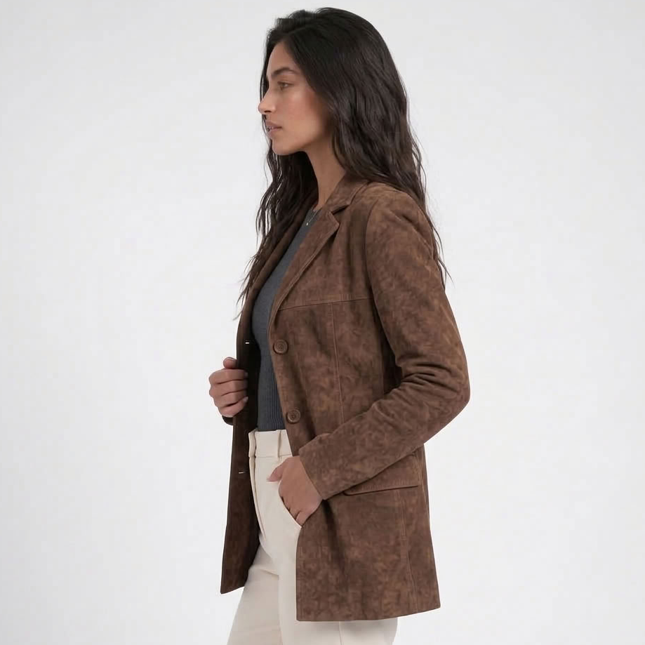 Blazer effet suède – vue 4