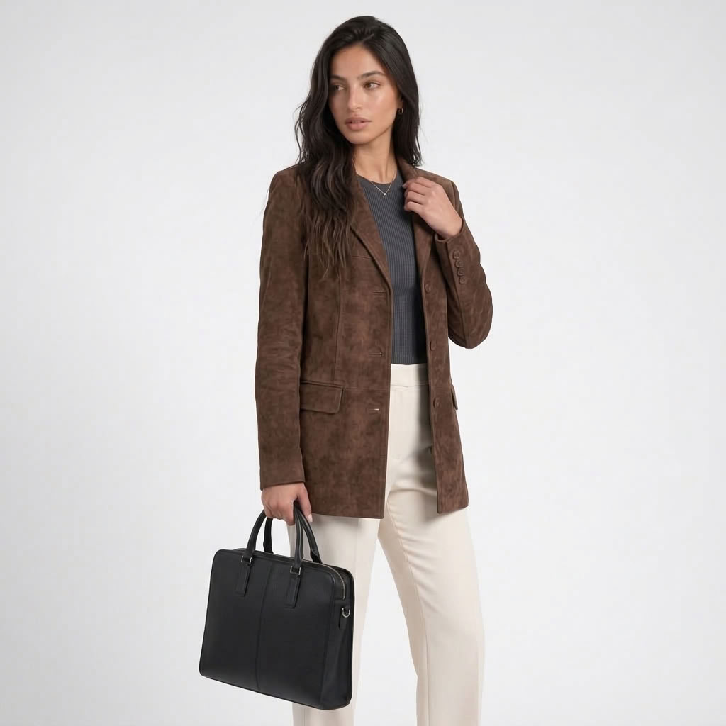 Blazer effet suède – vue 5