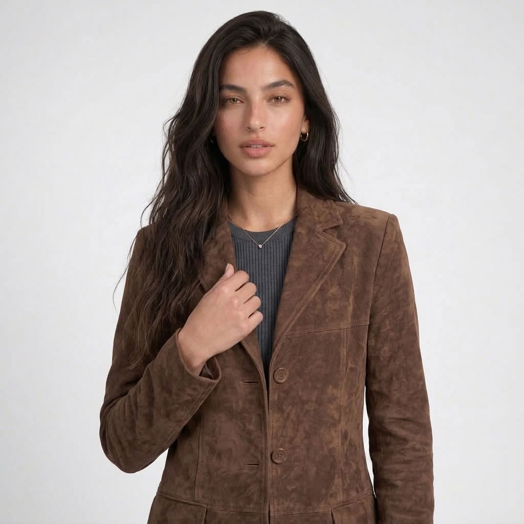Blazer effet suède – vue 7