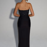 AloeZ | Robe Maxi Corset Brodé Perles