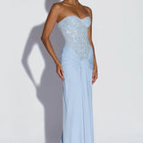 AloeZ | Robe Maxi Corset Brodé Perles