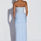 AloeZ | Robe Maxi Corset Brodé Perles