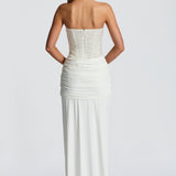 AloeZ | Robe Maxi Corset Brodé Perles