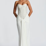 AloeZ | Robe Maxi Corset Brodé Perles