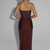 AloeZ | Robe Maxi Corset Brodé Perles
