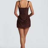 AloeZ | Robe Mini Corset et Fronces Élégante
