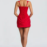 AloeZ | Robe Mini Corset et Fronces Élégante