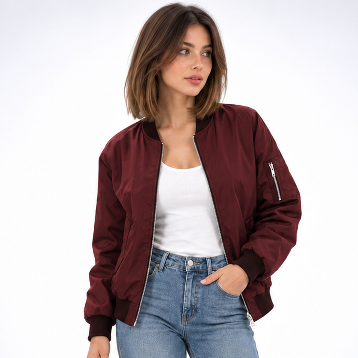 Bomber Classique - coloris Bordeaux