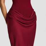 AloeZ | Robe Maxi Décolleté Carré Premium