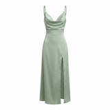 AloeZ | Robe Maxi Décolleté Drapé et Fente