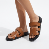 AloeZ | Mules Élégantes en Cuir Véritable