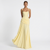 AloeZ | Robe Maxi Décolleté Carré et Fronces