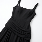 AloeZ | Robe Maxi Décolleté Carré et Fronces