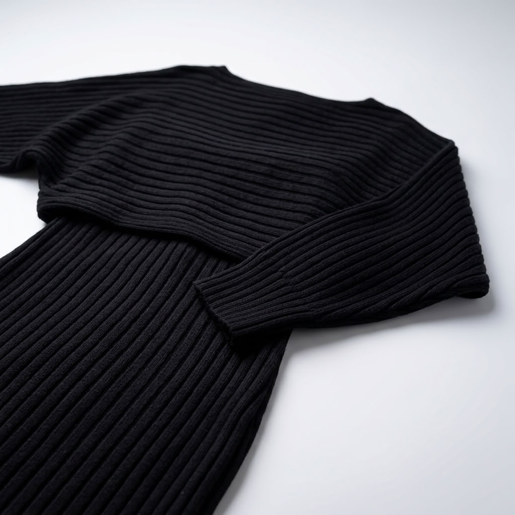Ensemble Robe en Maille et Pull Court - vue 5