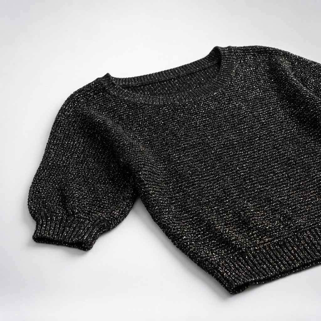 Pull Col Bateau Manches Bouffantes - vue 4