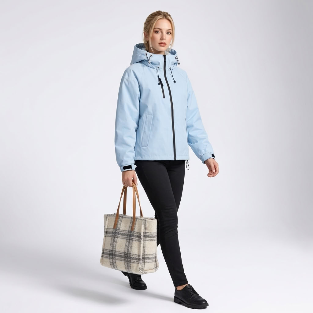 Veste Sport à Capuche Coupe Courte - vue 4